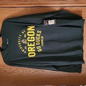 NWT Oregon Duck Long Sleeve Men's T-Shirt Size XL Russell Athletic
